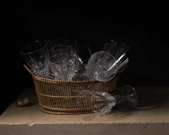Nature morte de verres